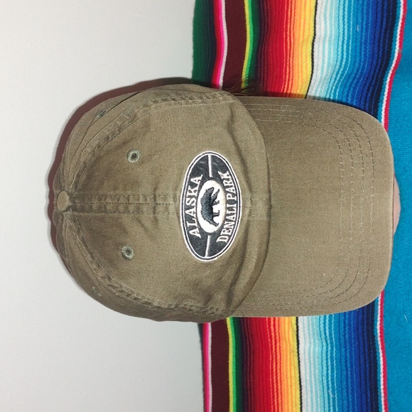 Alaska Nature Strapback Green Denali Park Moose Animals Outdoor Hiking Hat Cap - Picture 2 of 9